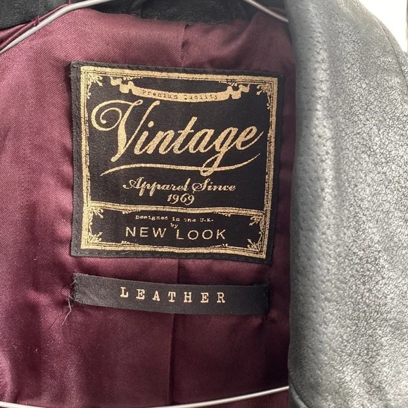 Vintage real leather Jacket, gorgeous fit! Size 10 - Picture 2 of 5